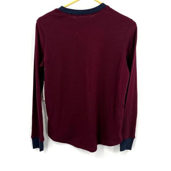 Treasure & Bond Long Sleeve Ringer T-Shirt in Maroon and Navy NWT Size XS - Picture 8 of 8